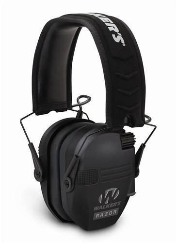 Walker's Game Razor Slim Shooter Folding Ear Muffs 23dB Black