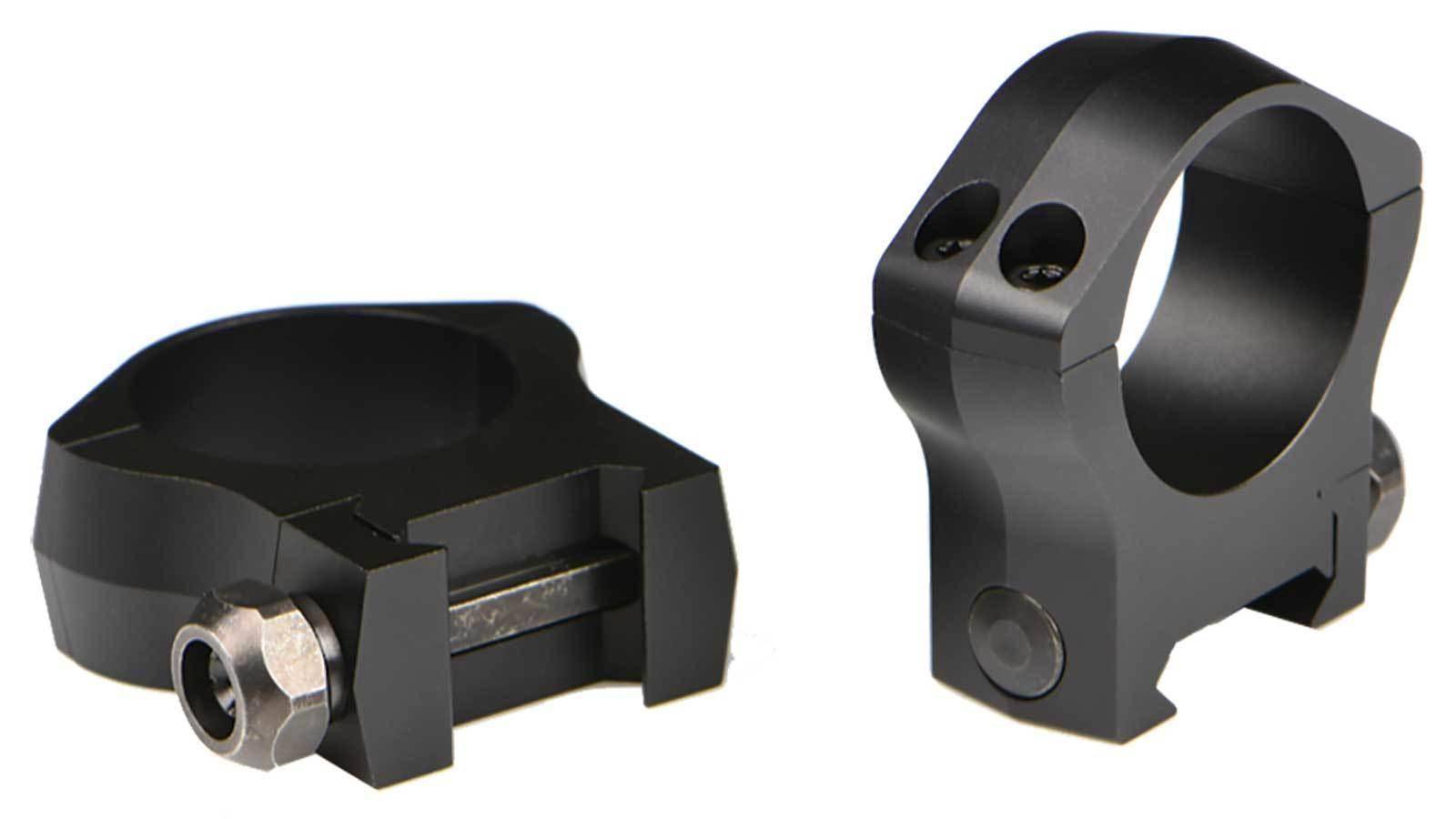 Warne 2-Piece Picatinny Style Mountain Tech Scope Rings 30mm Medium - Matte