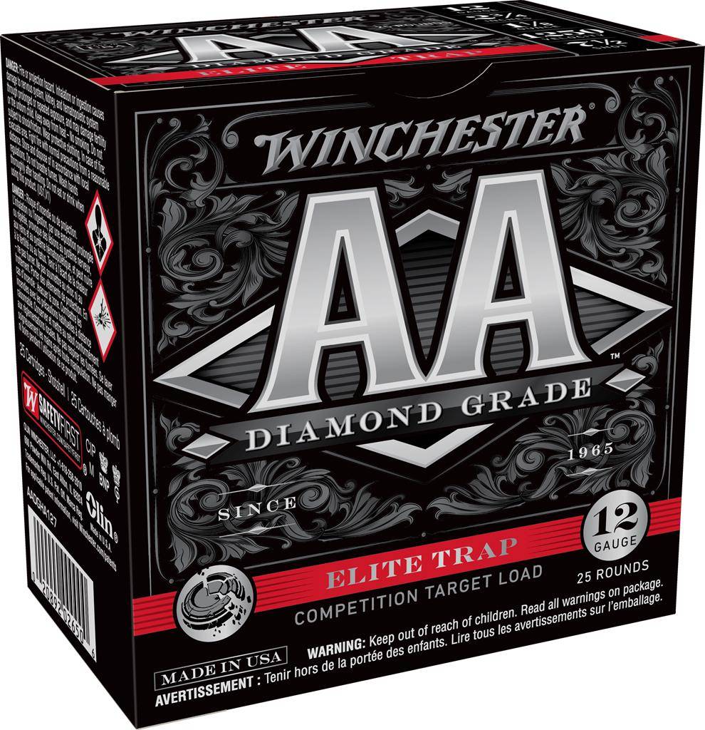 Winchester AA Diamond Grade Shotshells 12 ga 2-3/4" 1-1/8oz 1250 fps #7.5 25/ct