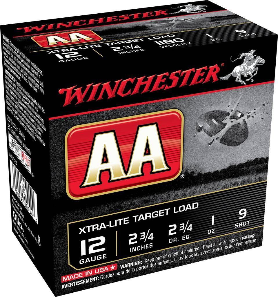 Winchester AA Target 12 ga 2 3/4" 1 oz #9  - 25/ct