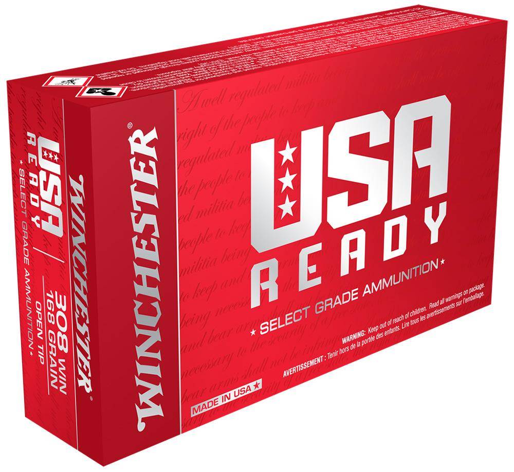 Winchester USA Ready Rifle Ammunition .223 Rem 62 gr. OTM 3065 fps 20/ct