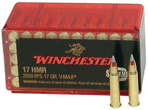 Winchester Varmint HV Rimfire Ammunition .17 HMR 17 gr. PT 2550 fps 50/ct