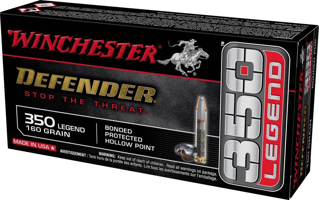 Winchester PDX1 Defender Rifle Ammunition .350 Legend 160 gr. PHP 2170 fps 20/ct