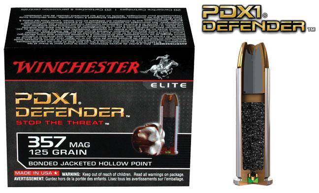 Winchester PDX1 Defender Handgun Ammunition .357 Mag 125 gr. PDX1 1325 fps 20/ct