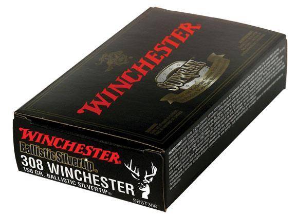 Winchester Ballistic Silvertip Rifle Ammunition .308 Win 150 gr. PT 2810 fps 20/ct