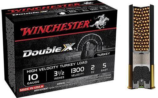 Winchester Double X Turkey Load 10 ga 3-1/2" MAX 2 oz #5 1300 fps 10/ct