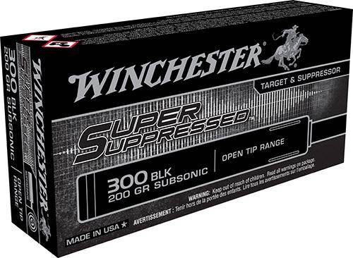 Winchester Super Suppressed Rifle Ammunition .300 AAC Blackout 200gr FMJOT 1060 fps 20/ct