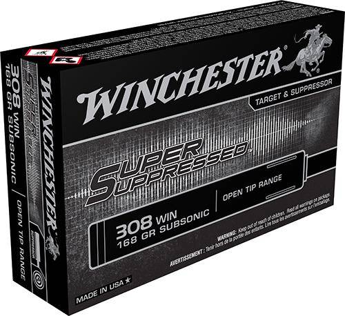 Winchester Super Suppressed Rifle Ammunition .308 Win 180 gr OTR 1060 fps 20/ct