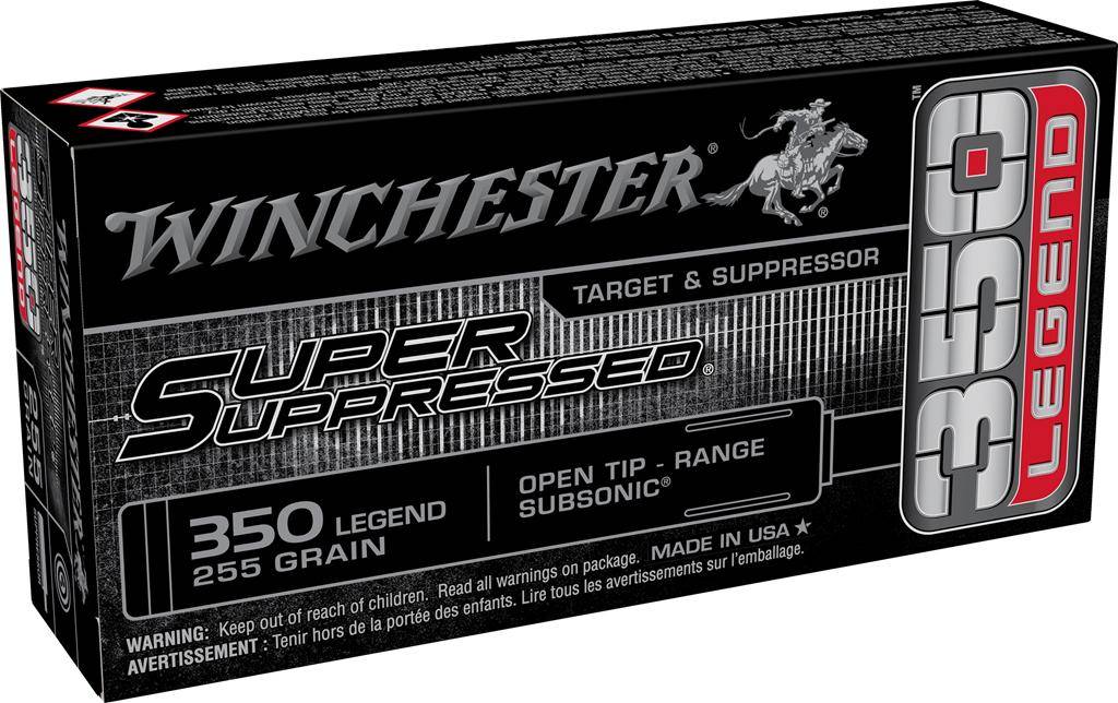Winchester Super Suppressed Rifle Ammunition .350 Legend 255 gr. OT 1060 fps 20/ct