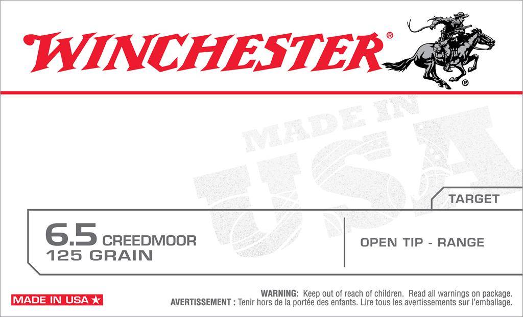 Winchester USA Rifle Ammunition 6.5 Creedmoor 125 gr. OT 2850 fps 20/ct