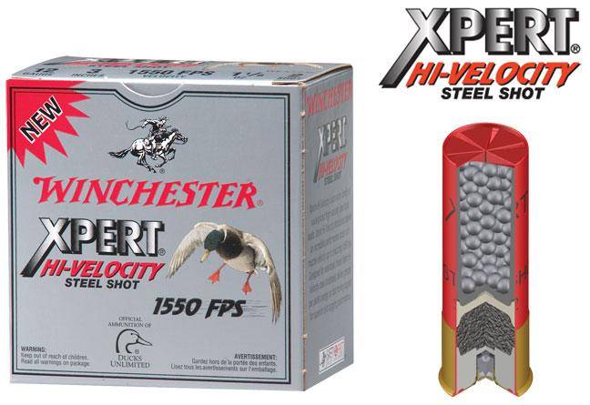 Winchester Xpert High-Velocity Steel Shotshells 12 ga 3" 1-1/4 oz #BB 1400 fps 25/ct