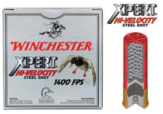 Winchester Xpert High-Velocity Steel Shotshells 12 ga 2-3/4" 1-1/8 oz 1400 fps #BB 25/ct