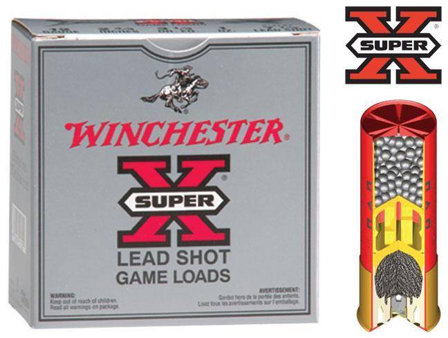 Winchester Super-X High-Brass Shotshells 12 ga 2-3/4" 1-1/4 oz 1330 fps #8 25/ct