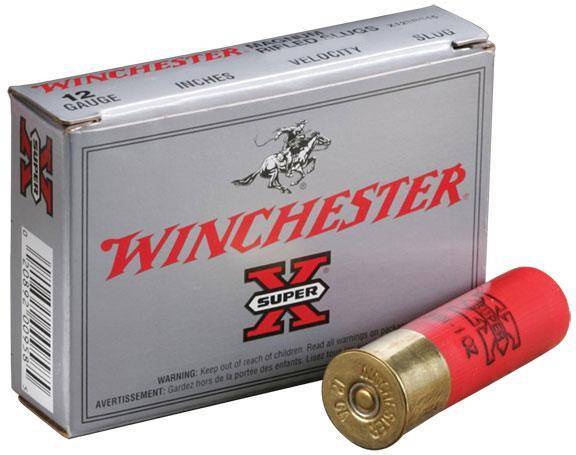 Winchester Super-X Slug Shotshells 12 ga 2-3/4" 1 oz 1600 fps Slug 5/ct