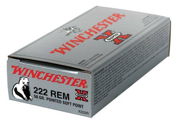 Winchester Super-X Rifle Ammunition .222 Rem 50 gr. PSP 3140 fps 20/ct