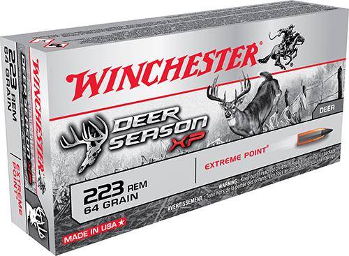 Winchester Deer Season XP Rifle Ammunition .223 Rem 64 gr. PT 3020 fps 20/ct