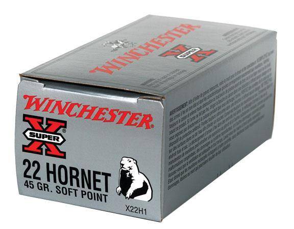 Winchester Super-X Rifle Ammunition .22 Hornet 46 gr. JHP 2690 fps 50/ct