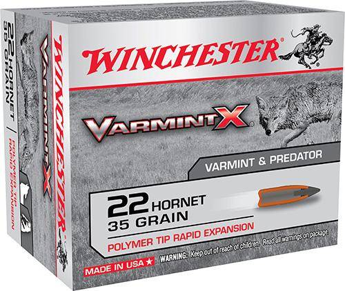 Winchester Varmint X Rifle Ammunition .22 Hornet 35 gr. PT 3100 fps 20/ct