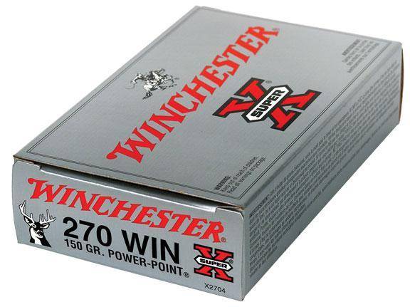 Winchester Power Point Rifle Ammunition .270 Win 150 gr. PSP 2850 fps 20/ct