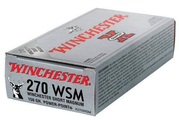 Winchester Super-X Power Point Rifle Ammunition .270 WSM 150 gr. PSP 3150 fps 20/ct