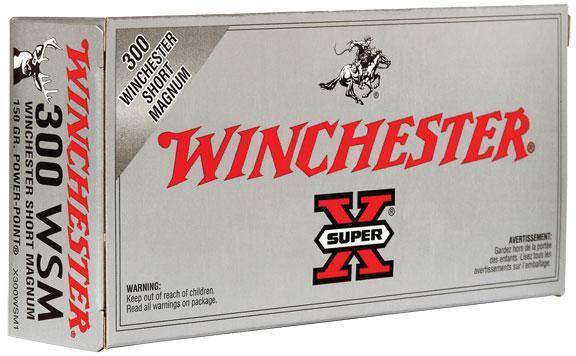Winchester Super-X Power Point Rifle Ammunition .300 WSM 150 gr. PSP 3270 fps 20/ct