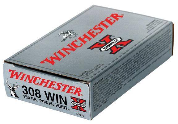Winchester Super-X Power Point Rifle Ammunition .308 Win 150 gr. PSP 2820 fps 20/ct