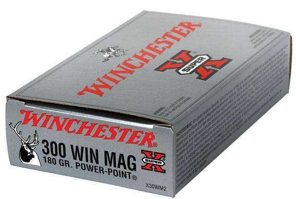 Winchester Super-X Power Point Rifle Ammunition .300 Win Mag 180 gr PSP 2960 fps 20/ct