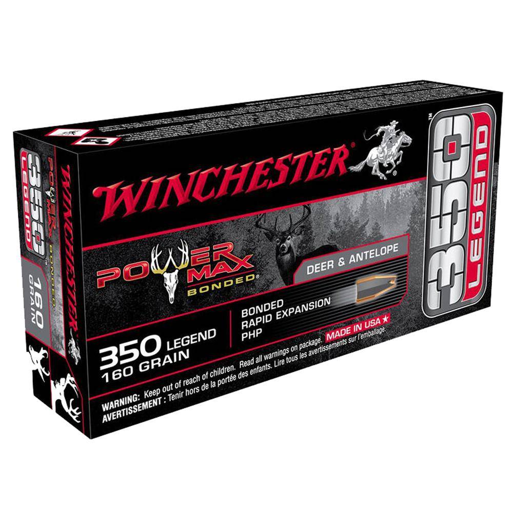 Winchester Power Max Rifle Ammunition .350 Legend 160 gr. PHP 2225 fps 20/ct