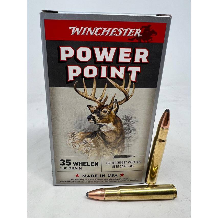 Winchester Power Point Rifle Ammunition .35 Whelen 200 gr. SP 2800 fps 20/ct