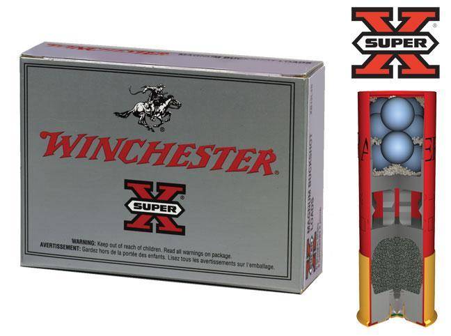 Winchester Super-X Buckshot Shotshells 12 ga 3" 1040 fps #1B 5/ct
