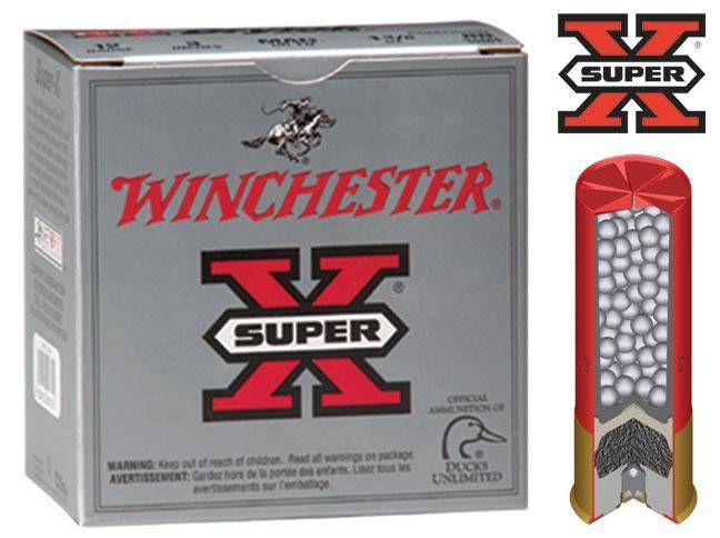 Winchester Super-X Drylok Super Steel Shotshells 12 ga 3-1/2" 1-9/16 oz 1300 fps #2 25/ct