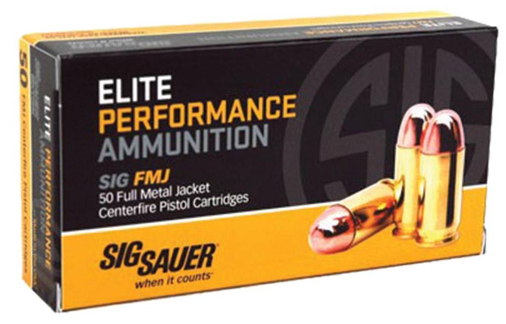 Sig Elite Performance Handgun Ammunition .45 ACP 230 gr FMJ 830 fps 50/ct