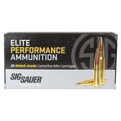 Sig Sauer Elite Match Rifle Ammunition 300 WIN MAG 190gr OTM  2850 fps 20/ct