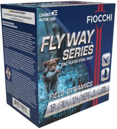 Fiocchi Flyway Steel Shotshells 12 ga 3-1/2" 1-3/8oz 1470 fps #1 25/ct