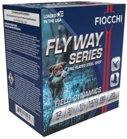 Fiocchi Flyway Steel Shotshells 12ga 3 1/2" 1-3/8oz 1470fps #BB 25/ct