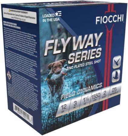 Fiocchi Flyway Steel Shotshells 12 ga 3" 1-1/5oz 1550 fps #2 25/ct