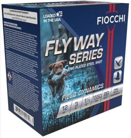 Fiocchi Flyway Steel Shotshells 12ga 3" 1 1/5oz 1550fps #BB 25/ct