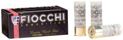 Fiocchi Nickel-Plated Buckshot 12 ga 2 3/4" MAX 27 plts #4B 1325 fps 10/ct