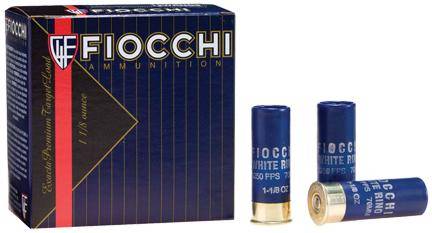 Fiocchi White Rino Shotshells 12 ga 2 3/4" 1 1/8oz 1250fps #8 25/ct