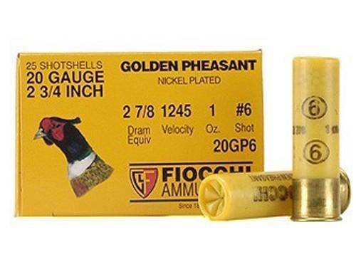 GOLDEN PHEASANT NP 20ga  2 3/4" 1oz #6 1245fps 25rd