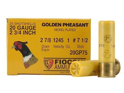 GOLDEN PHEASANT NP 20ga 2 3/4" 1oz  #7.5 1245fps 25RD