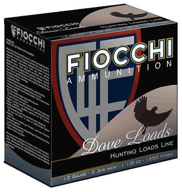 Fiocchi Lead Dove & Quail Shotshells 20ga 2-3/4 in 7/8 oz #8 1210 fps 25/ct