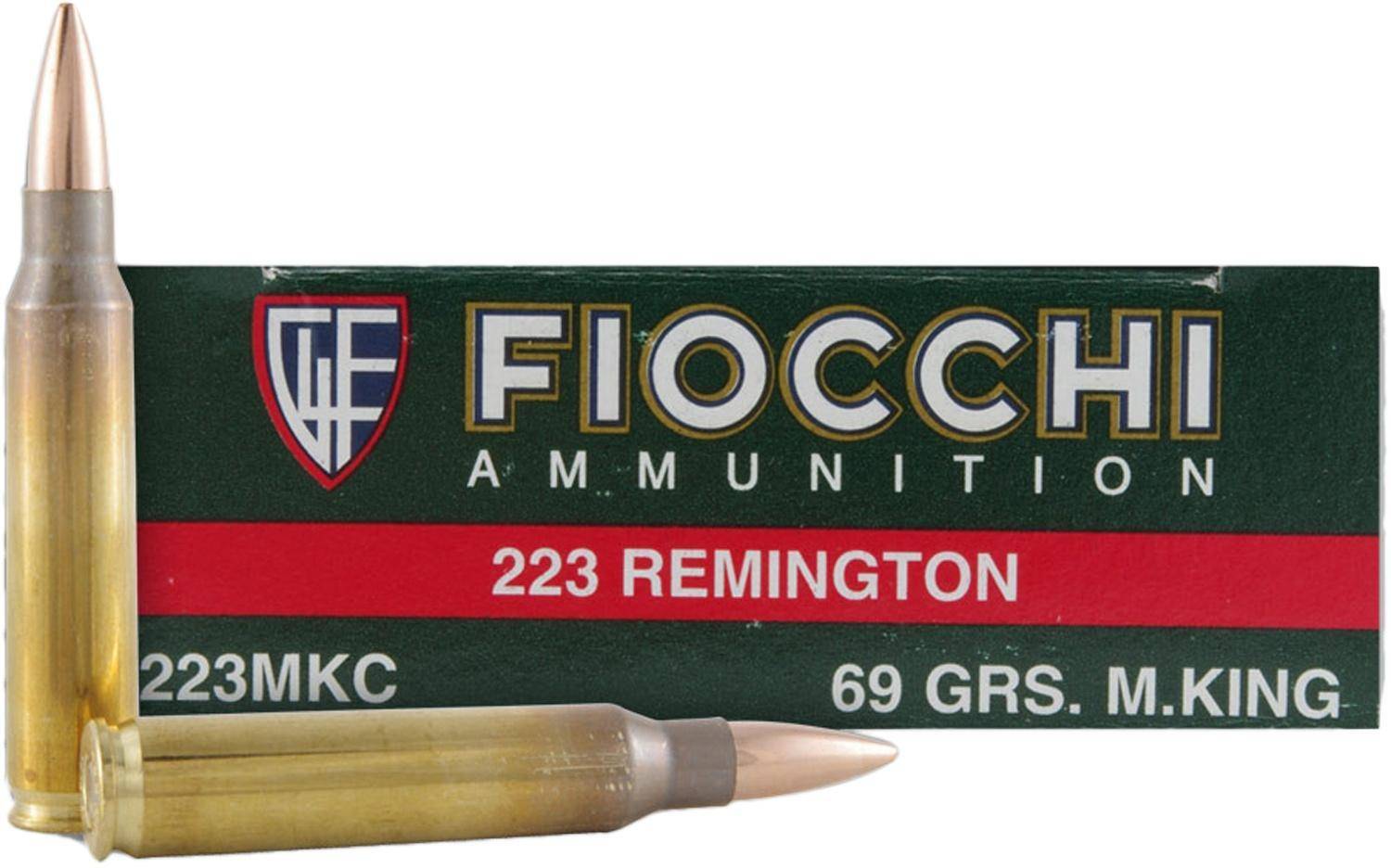 Fiocchi Hyperformance Match Rifle Ammunition .223 Rem 77 gr HPBT 2725 fps 20/ct
