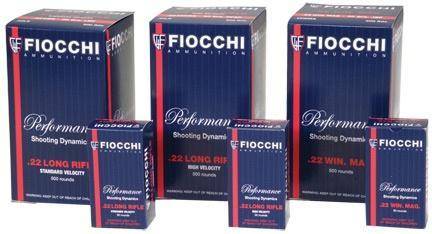 Fiocchi Performance Shooting Dynamics Rimfire Ammunition .22 LR 38 gr. PHP 1250 fps 50/ct