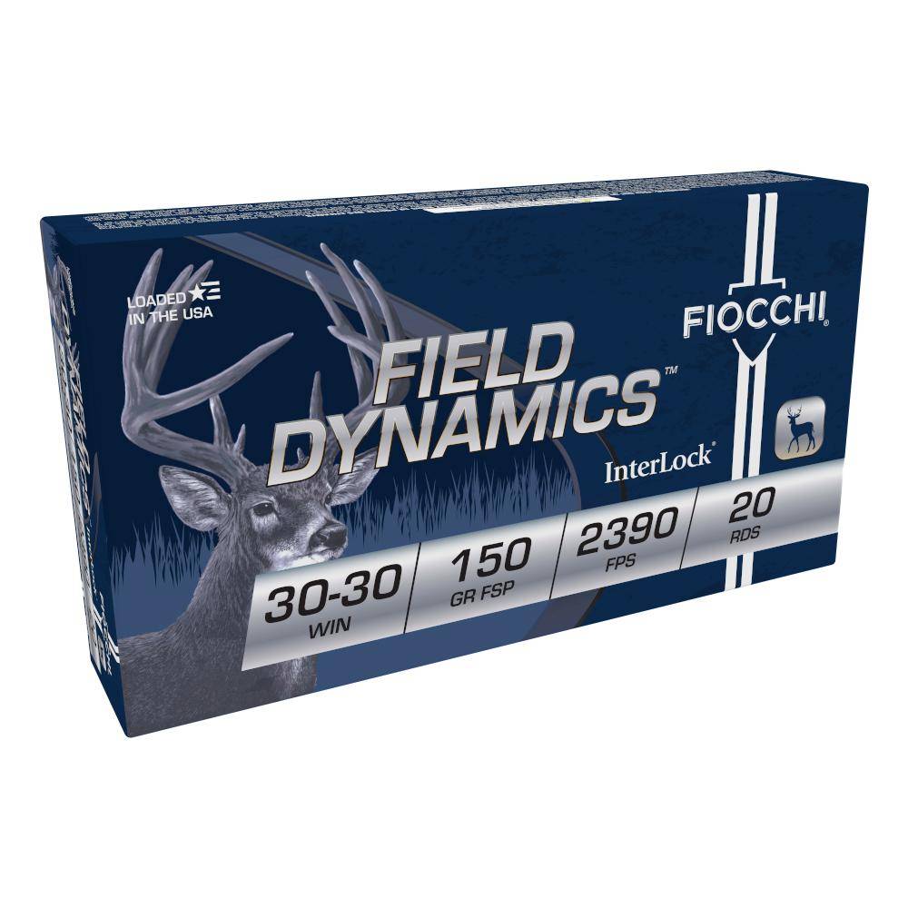 Fiocchi Field Dynamics FSP Rifle Ammunition 30-30 Win 150gr 2390 FPS 20/ct