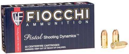 Fiocchi Pistol Shooting Dynamics Handgun Ammunition .380 ACP 95 gr. FMJ 960 fps 50/ct