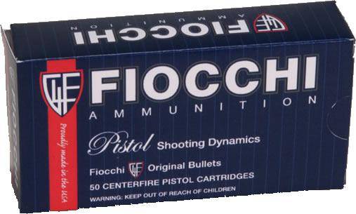 Fiocchi Range Dynamics Handgun Ammunition .38 Super 129 gr FMJ 50/ct
