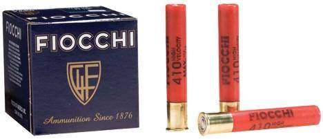 Fiocchi High-Velocity Hunting Load .410 ga 3" MAX 11/16 oz #6 1140 fps 25/rd