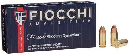 Fiocchi Range Dynamics Ammunition 9mm Luger 115gr FMJ 1200 fps 50/ct