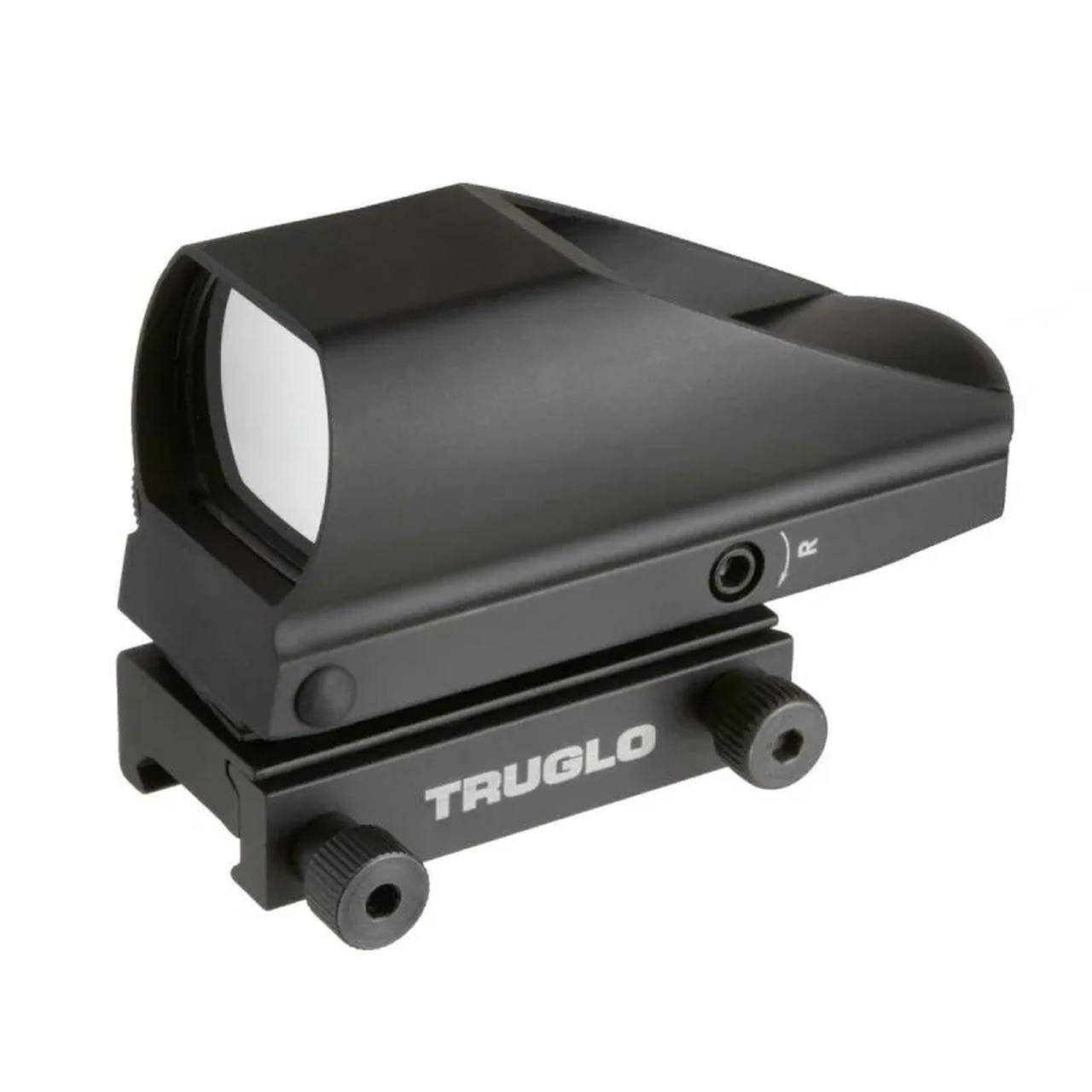 Truglo Tru-Brite Multi-Reticle Dual Color Open Red Dot Sight 24mmx34mm Window Multi-Reticle Black